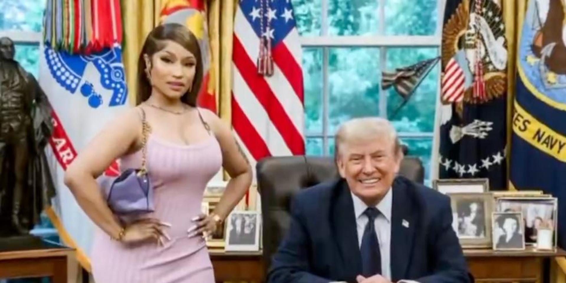 WHITE HOUSE BARBIE: Nicki Minaj meets Trump in Oval Office to support wealth-building 'Trump Accounts'