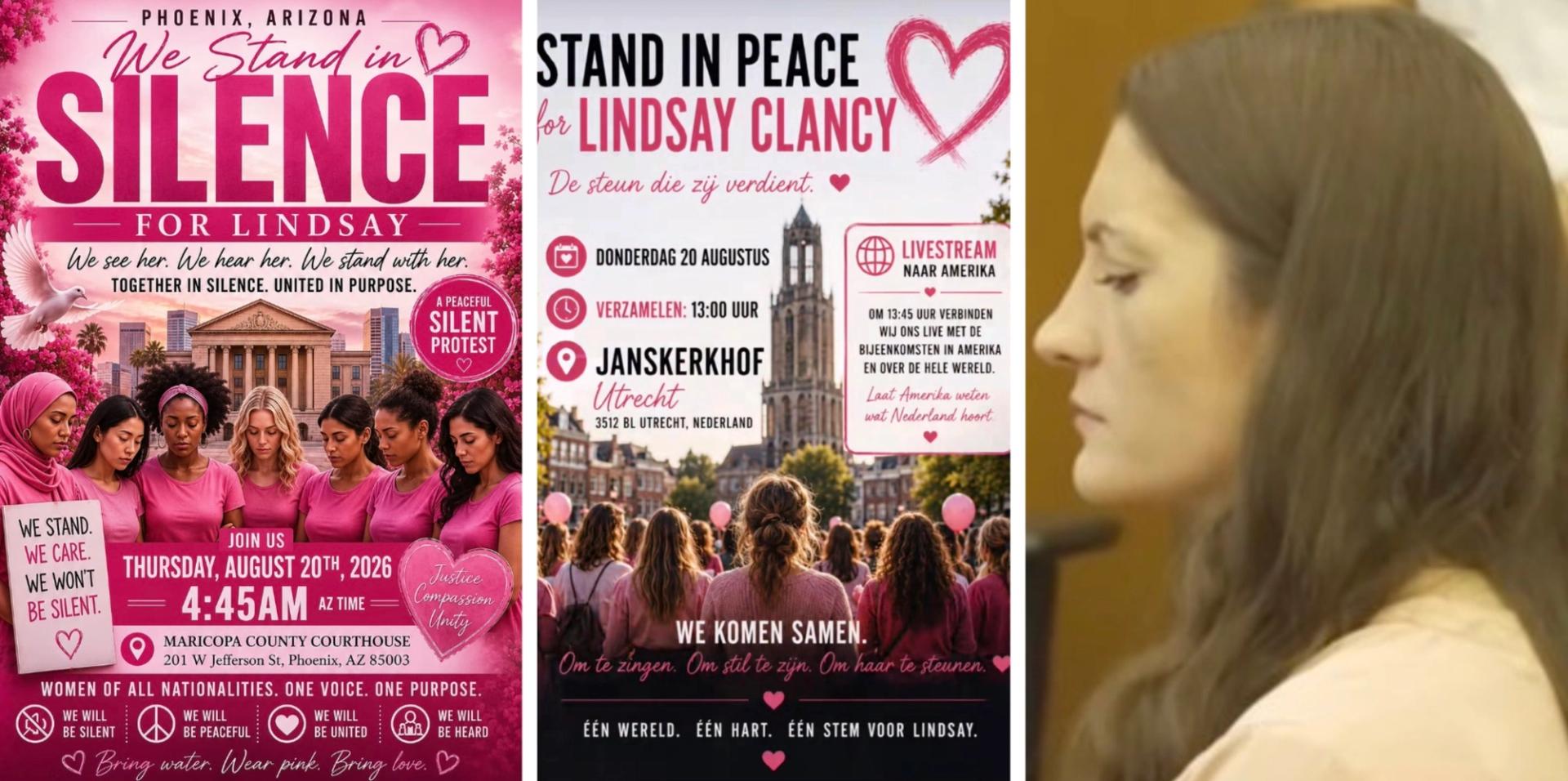 Lindsay Clancy fanatics plan international rallies for Massachusetts mother on trial for killing her 3 children