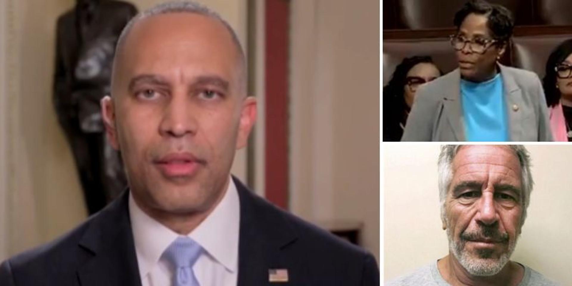 Hakeem Jeffries refuses to condemn Stacey Plaskett's Jeffrey Epstein texts as his own Epstein scandal erupts