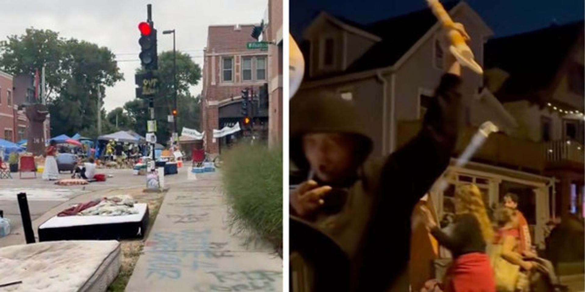 BLM activists set up autonomous zone in Madison, Wisconsin—city provides bathroom facilities