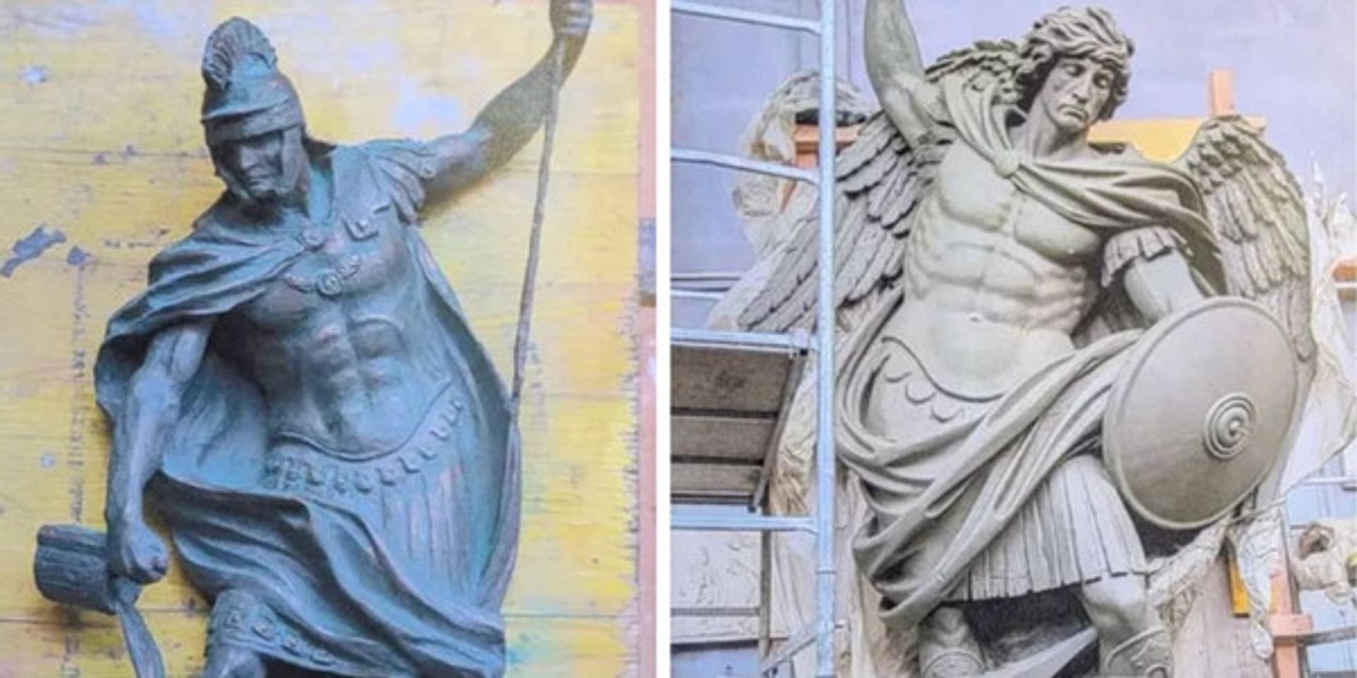 Michael the Archangel, St. Florian statues blocked at Massachusetts city building as state Supreme Court case looms