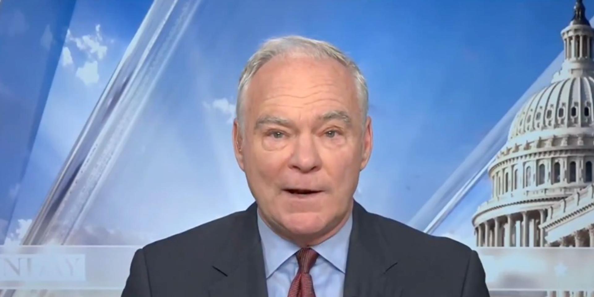 Tim Kaine says Virginia's plan to redistrict conservative congressmen out of office is to 'stand up' to Trump