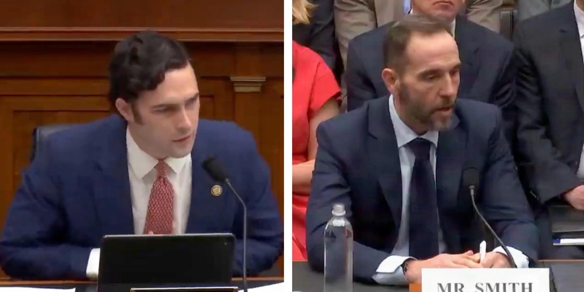Rep Brandon Gill GRILLS Jack Smith over subpoenaing Kevin McCarthy's phone records for J6 investigation