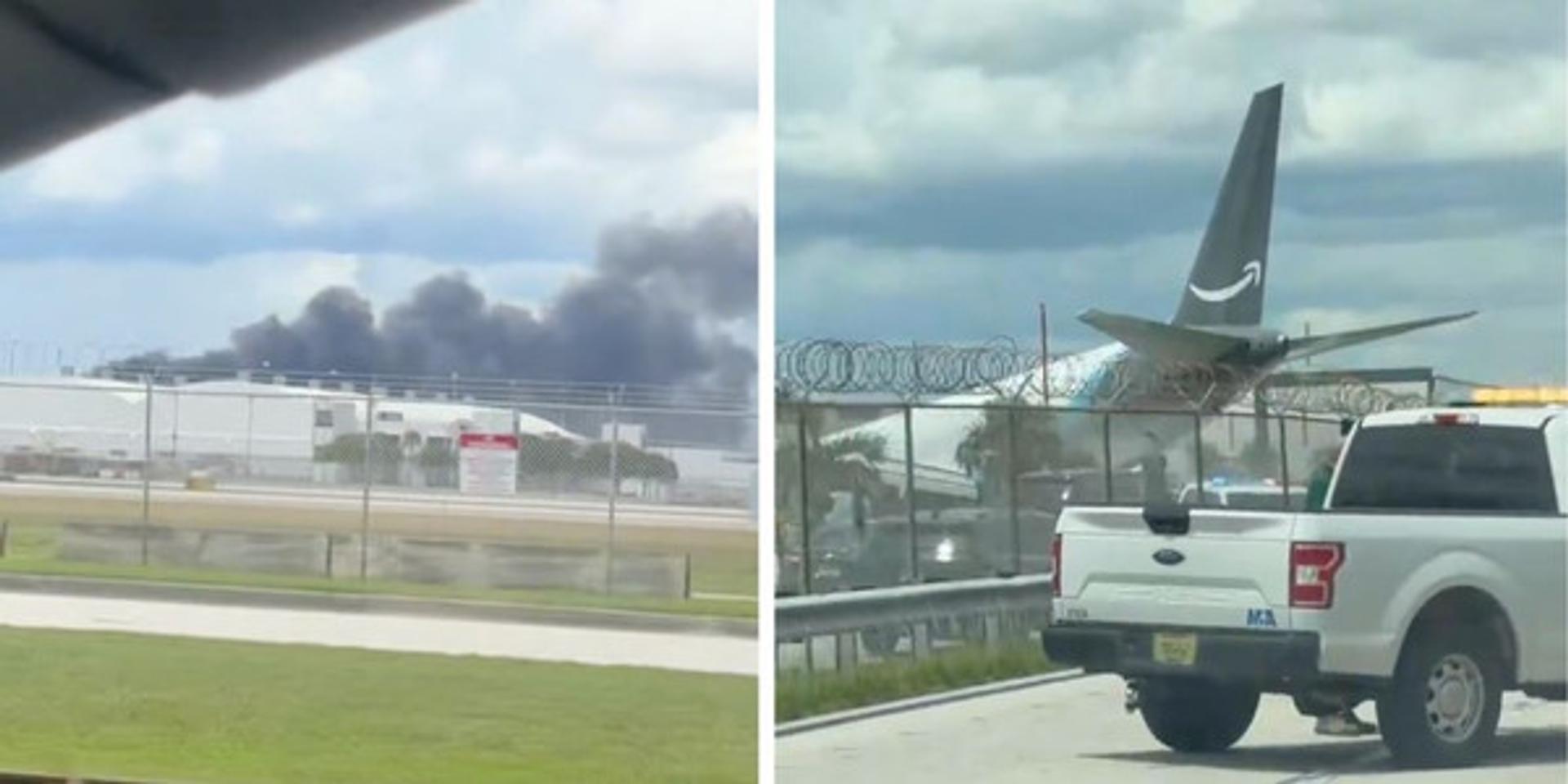 BREAKING: 5 dead, 5 injured after Amazon cargo plane overshoots runway at Miami International Airport
