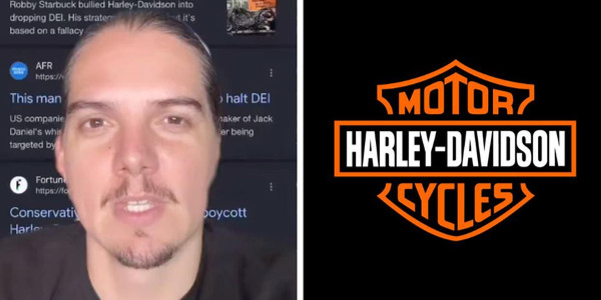 Robby Starbuck blasts Harley-Davidson leadership as still ‘woke’ despite pledge to scale back DEI initiatives