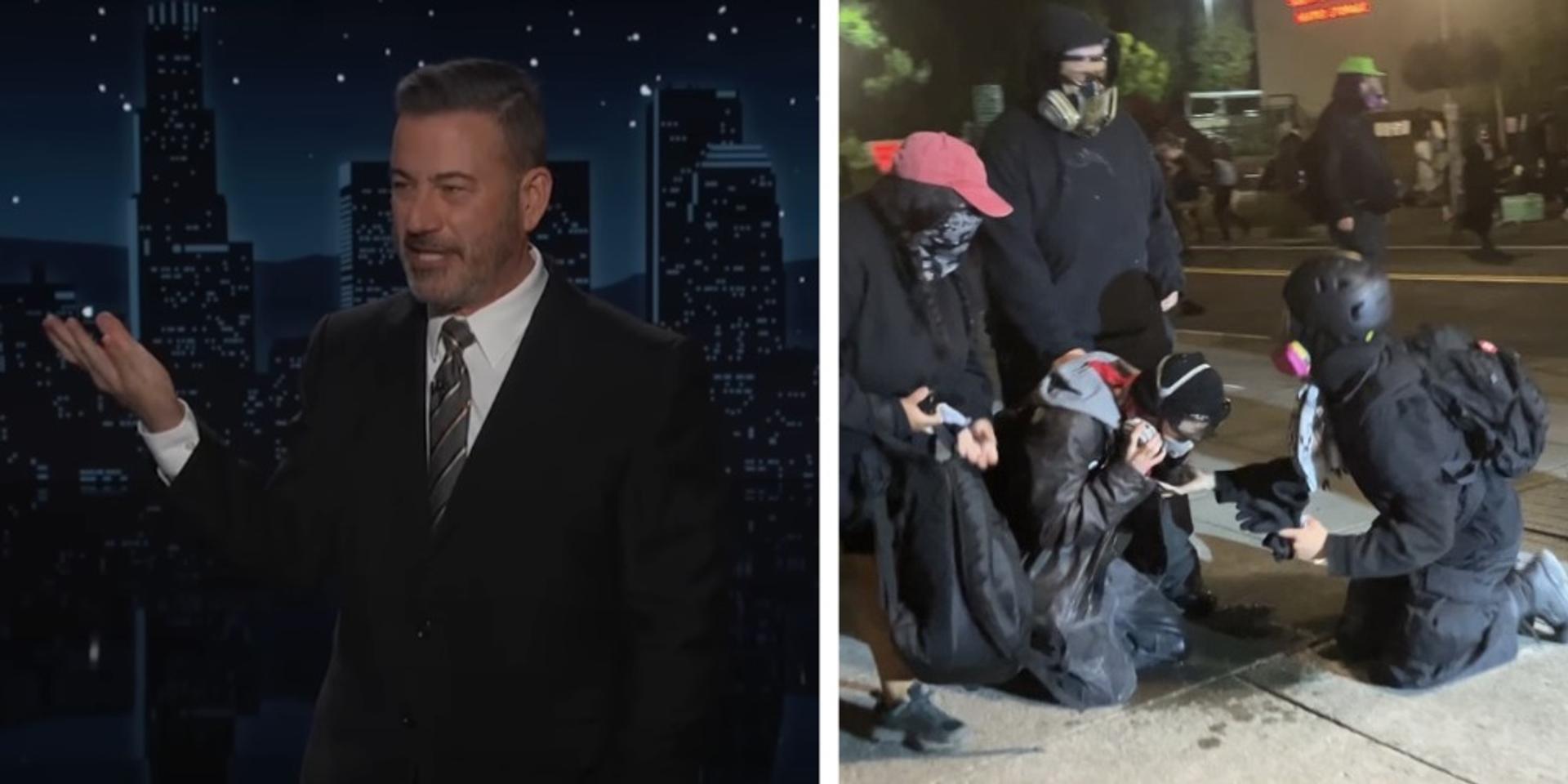 Jimmy Kimmel claims Antifa is an 'entirely imaginary organization'