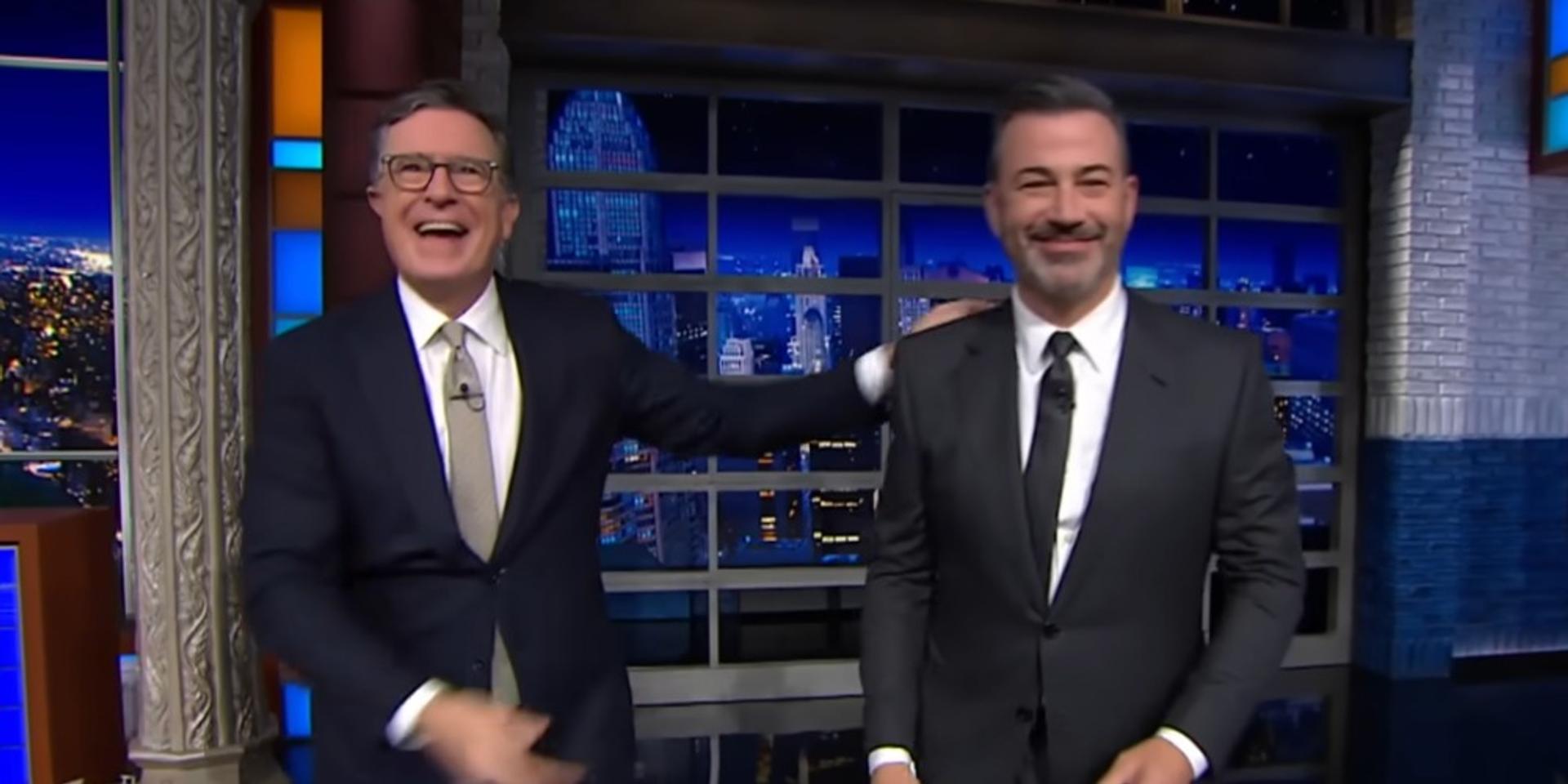 Jimmy Kimmel feels 'defeated' by Colbert's show cancelation, claims late-night TV is being 'poisoned'