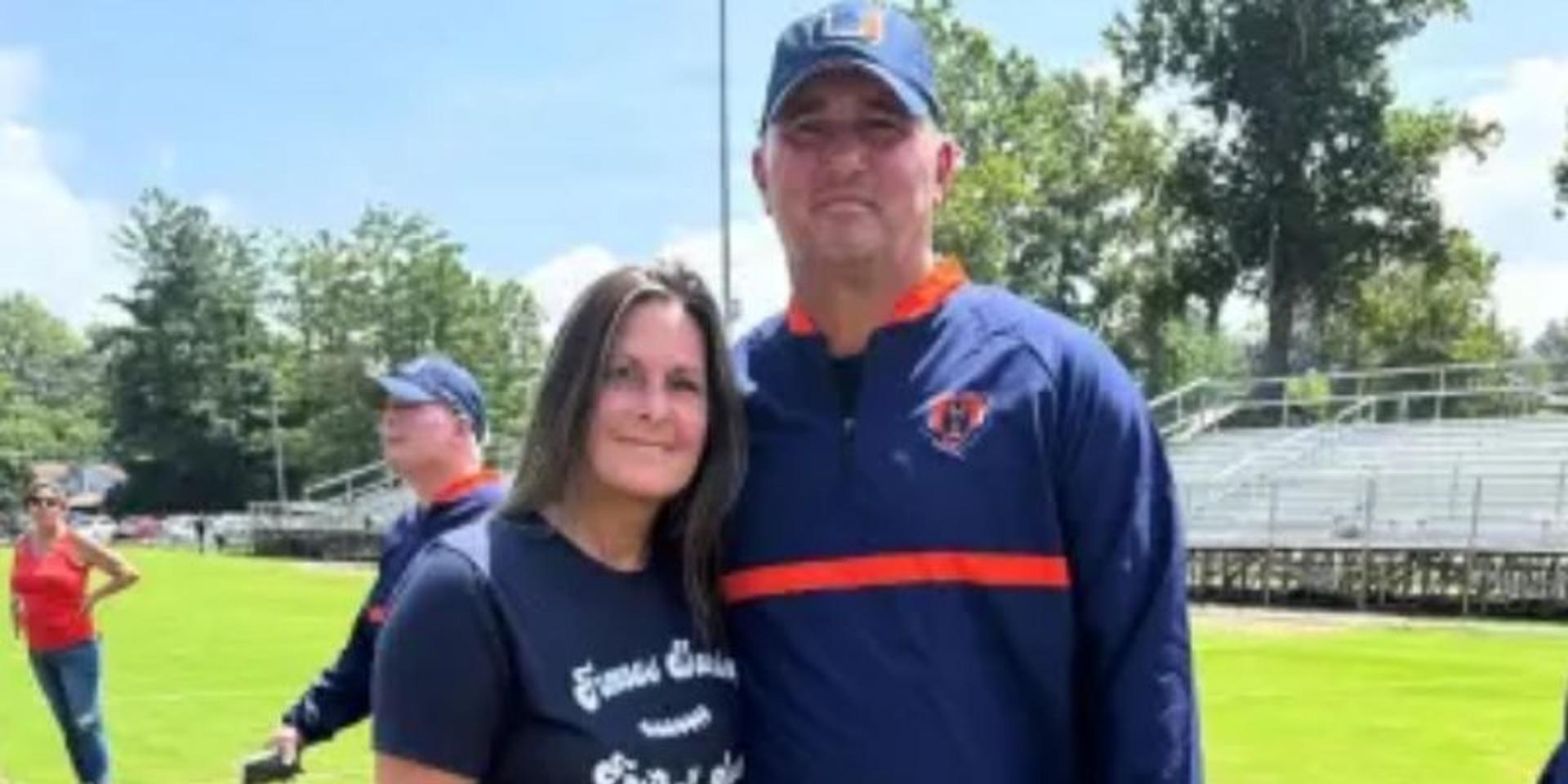 Wife speaks out after missing Virginia high school football coach husband accused of child porn, soliciting minor