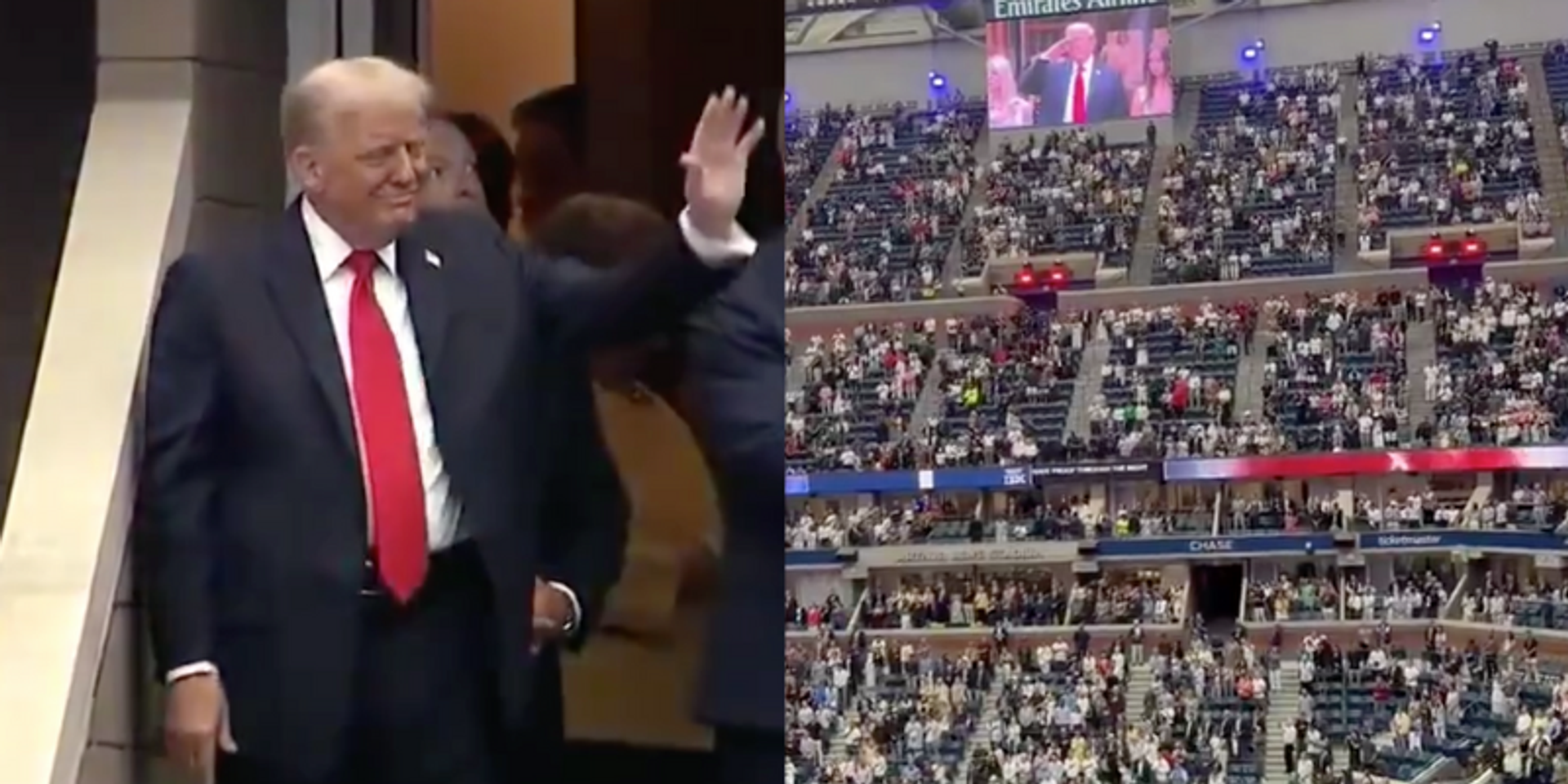 BREAKING: NYC goes WILD as President Trump makes appearance at US Open