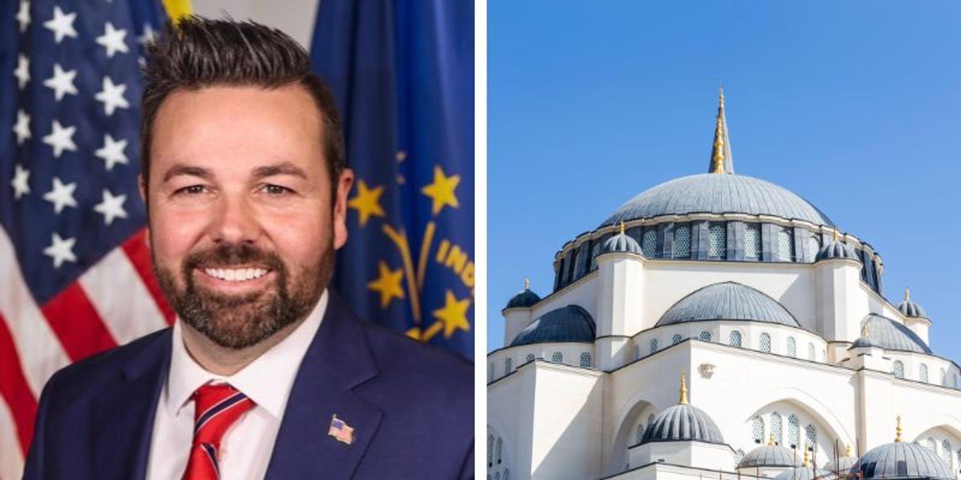 Indiana Lt Gov demands ban on mosques 'blaring the Muslim call to prayer'