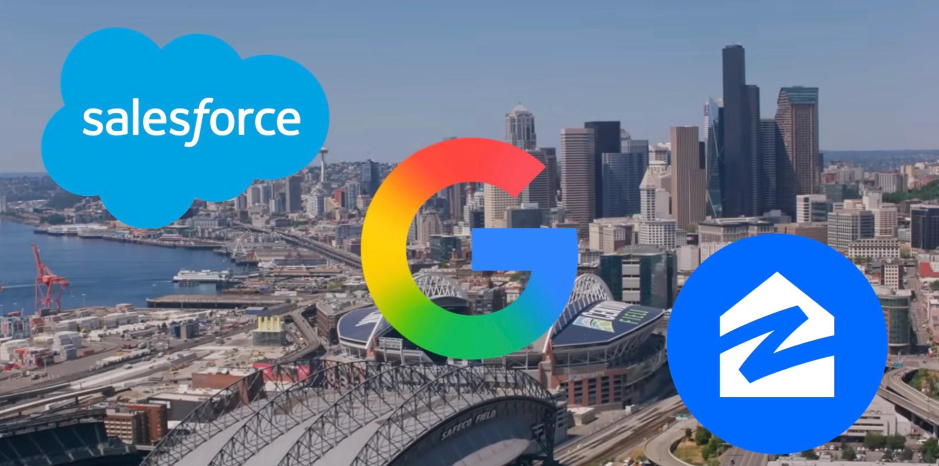 Google, Zillow, Salesforce slash jobs in Washington state as corporate retreat from Seattle area accelerates