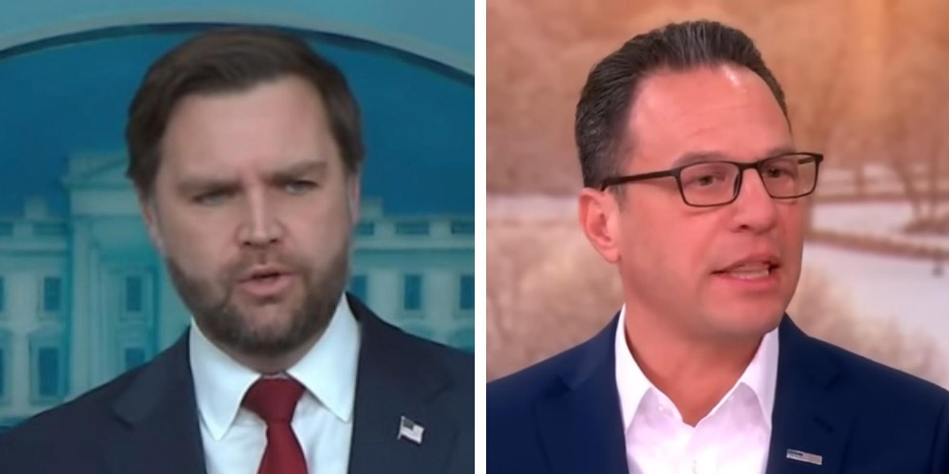 Josh Shapiro accuses JD Vance of antisemitism over not mentioning Jews in Holocaust Remembrance statement—he didn't mention them either