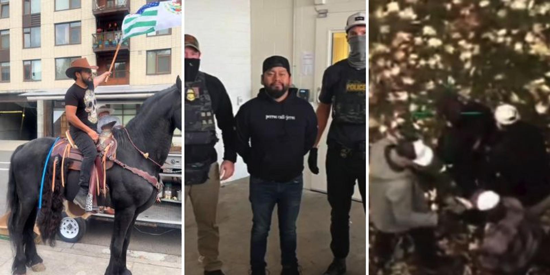 FAFO: Border Patrol arrests illegal immigrant who protested ICE on horseback in Portland, mocked agents, declared he'd never be caught