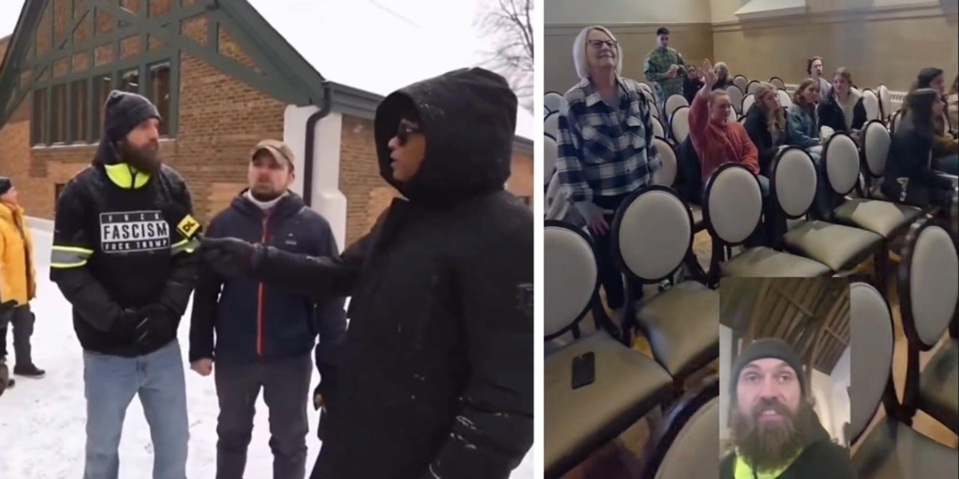 Anti-ICE agitator, organizer from DC storms church, harasses worshipers, following arrest and release