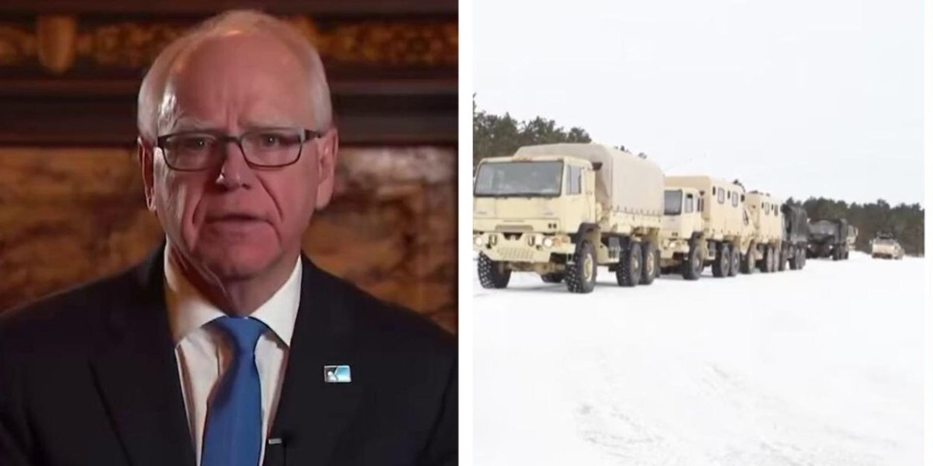 BREAKING: Tim Walz activates National Guard as anti-ICE rioters take to streets after Border Patrol shooting