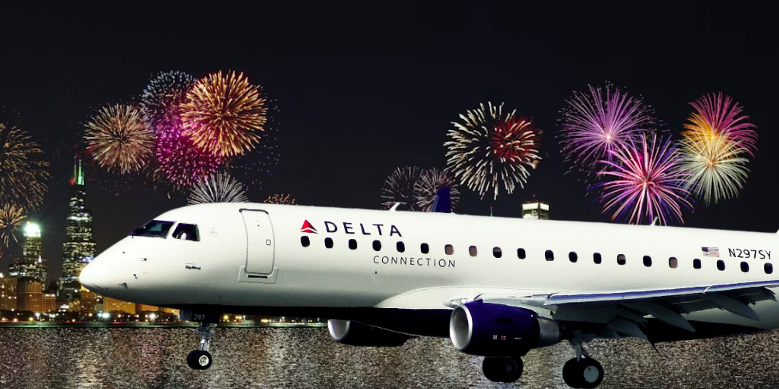 Delta jet hit by firework while landing in Chicago on Fourth of July