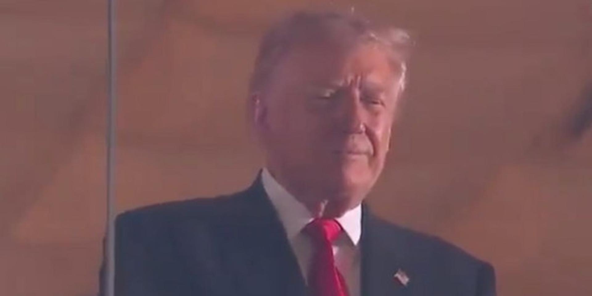 Liberals boo President Trump as he swears in US military members at Commanders-Lions NFL game