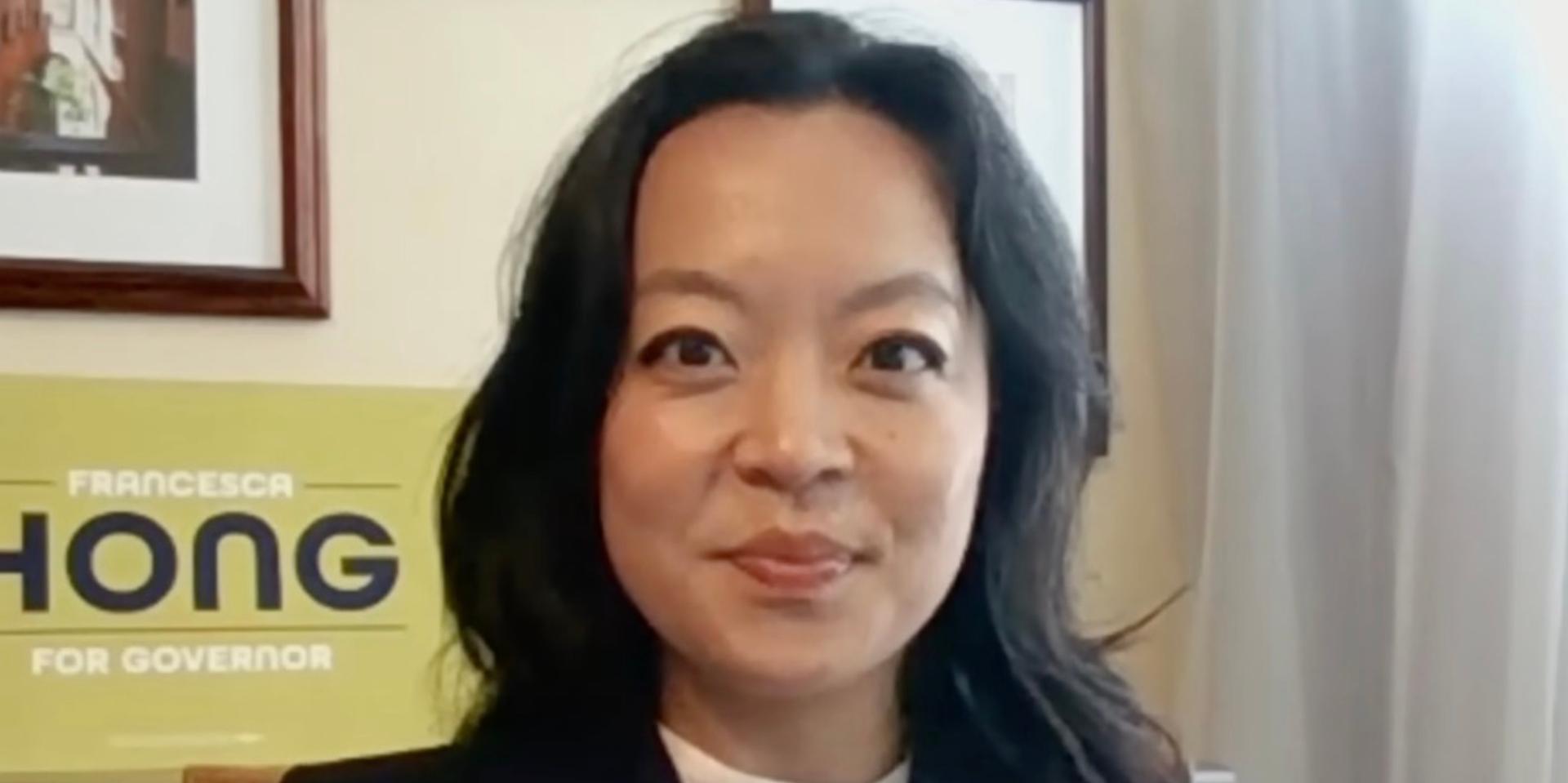 DSA-backed Francesca Hong claims Thanksgiving is 'painful,' it's 'f*cking time to 86 Trump,' and laments her 'proximity to whiteness' to white husband, mixed-race son