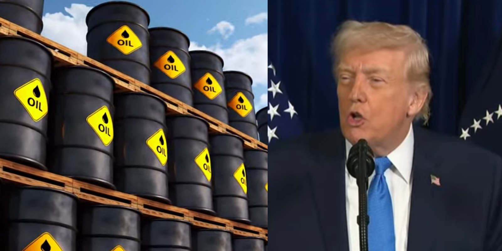 BREAKING: Venezuela to transfer 30-50 million barrels of oil to US to be sold at market price, Trump announces