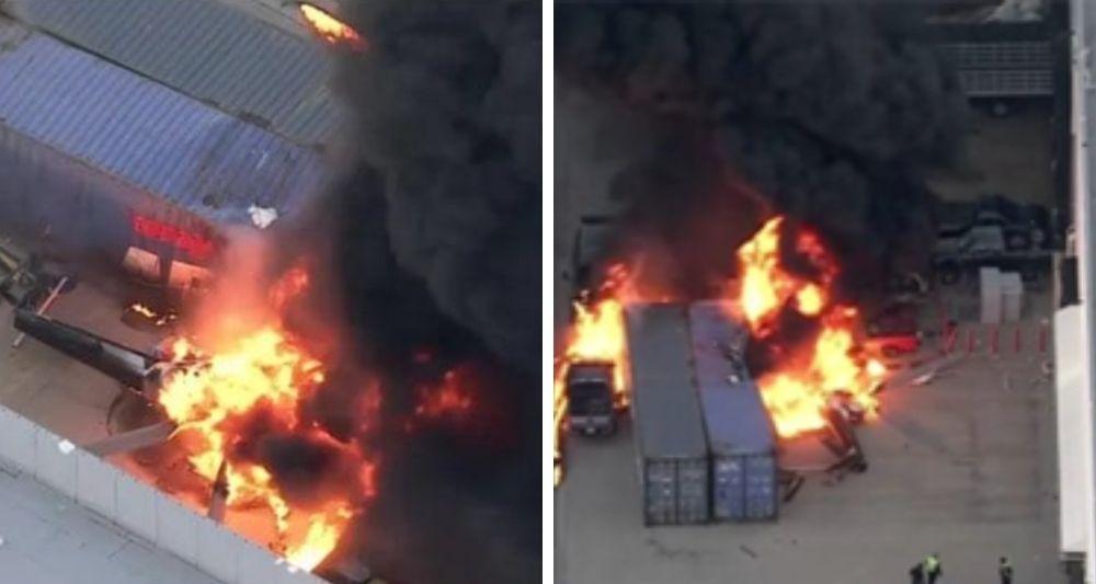 BREAKING: NBC LA NewsChopper4 crashes in fireball during live shot, killing 3