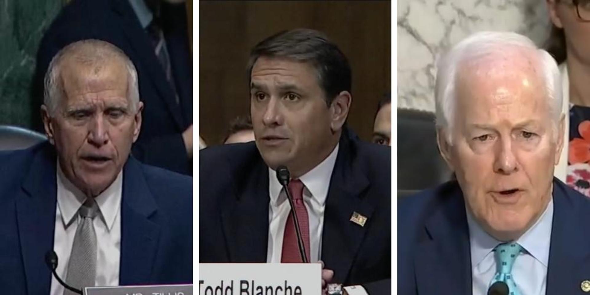 Two lame-duck GOP senators stall confirmation of Todd Blanche for AG