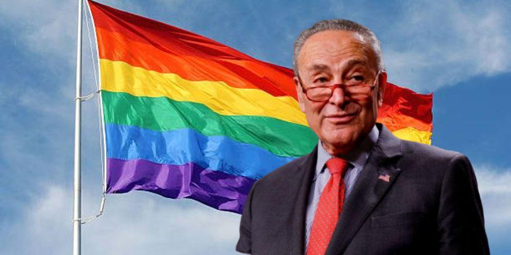 Chuck Schumer plans 'to designate the Pride flag as a congressionally authorized flag' after Trump admin removed it from Stonewall national park
