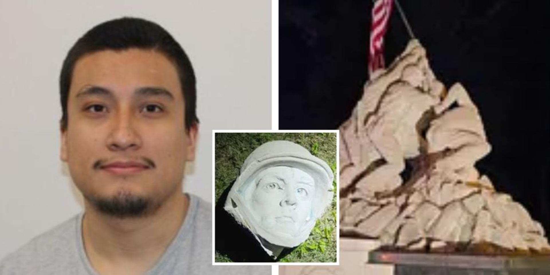 Illegal alien arrested for taking sledgehammer to Iwo Jima statue outside Marine Corps Base Quantico