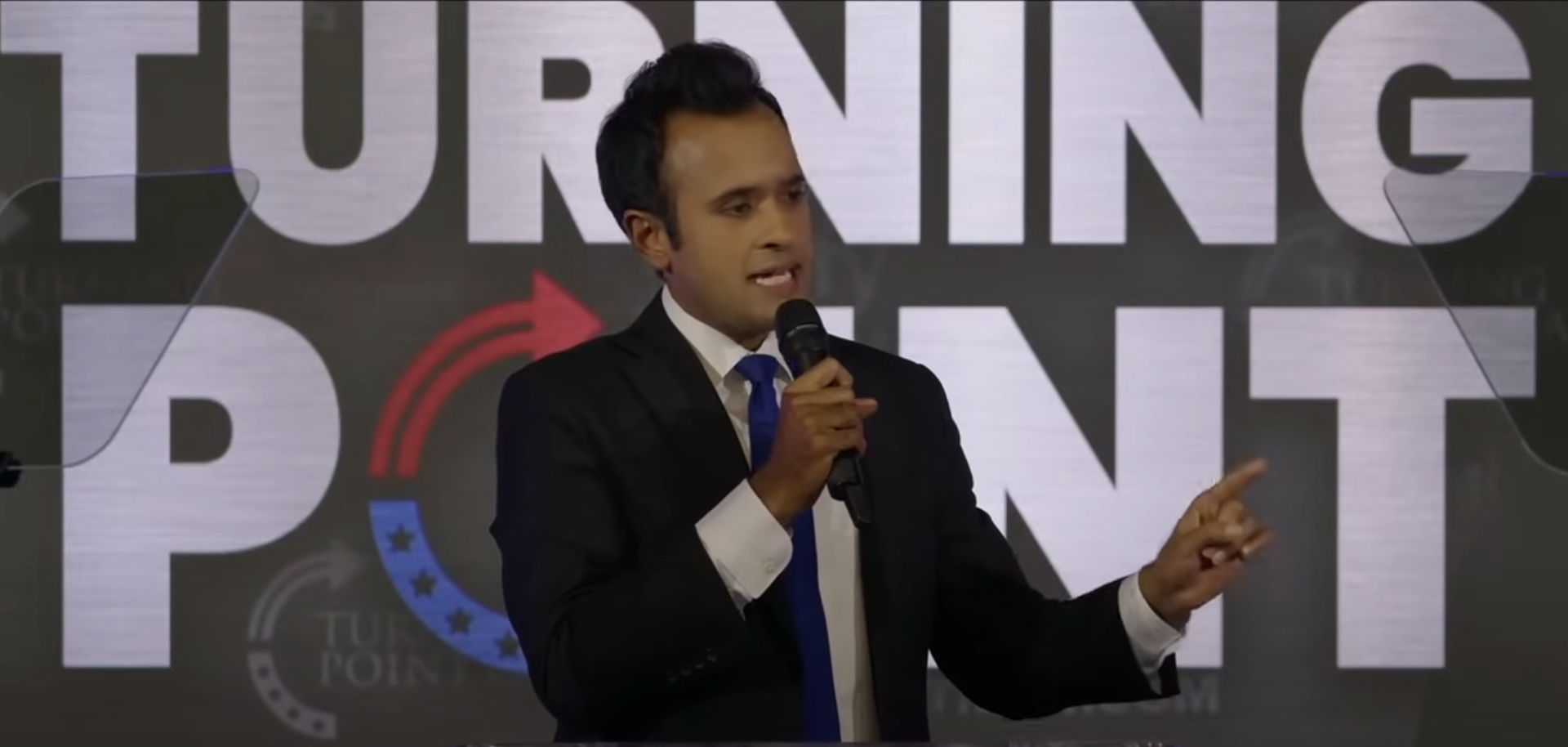Vivek Ramaswamy addresses massive Montana TPUSA crowd to speak against political violence