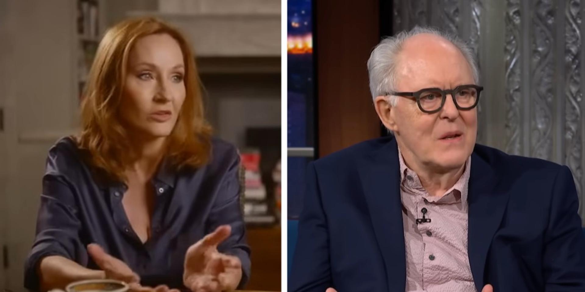 John Lithgow distances himself from JK Rowling over her trans views just as he's set to play Dumbledore in new HBO Harry Potter series