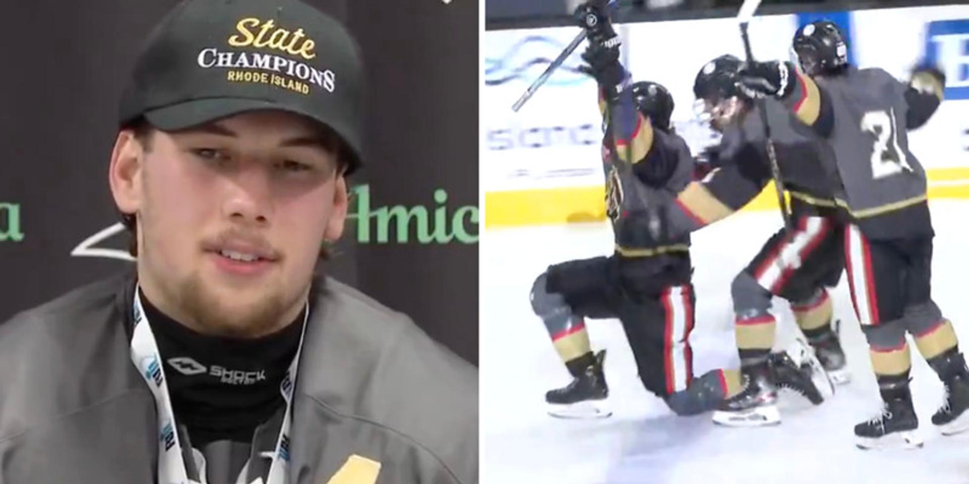 BREAKING: RI high school hockey player Colin Dorgan, whose trans father killed his mom, brother, and grandfather, just won the championship game