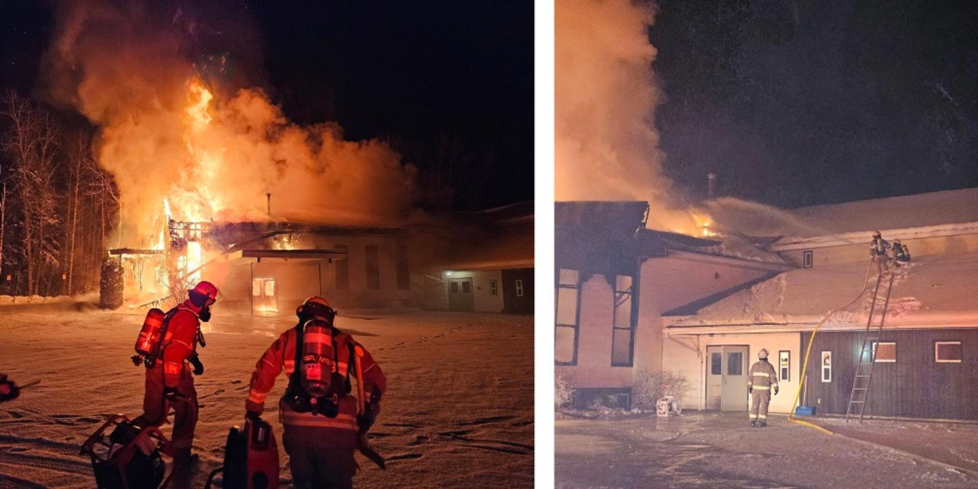Canadian church destroyed in arson attack just before Christmas