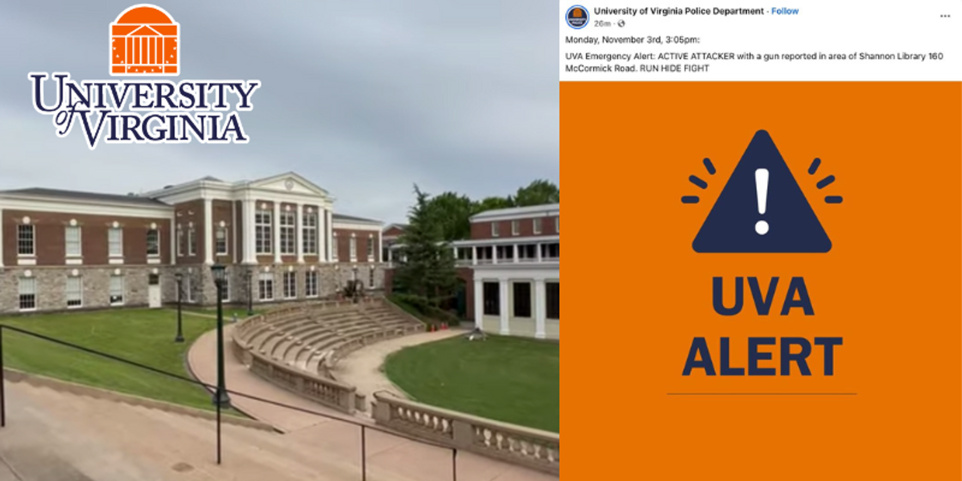 BREAKING UPDATE: UVA Police say 'no evidence that an attack has occurred'