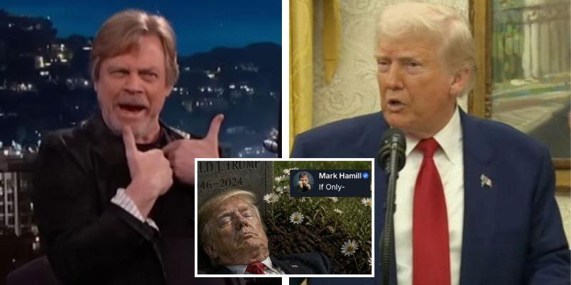 White House condemns Star Wars star Mark Hamill for posting image of dead Trump with caption 'If Only'