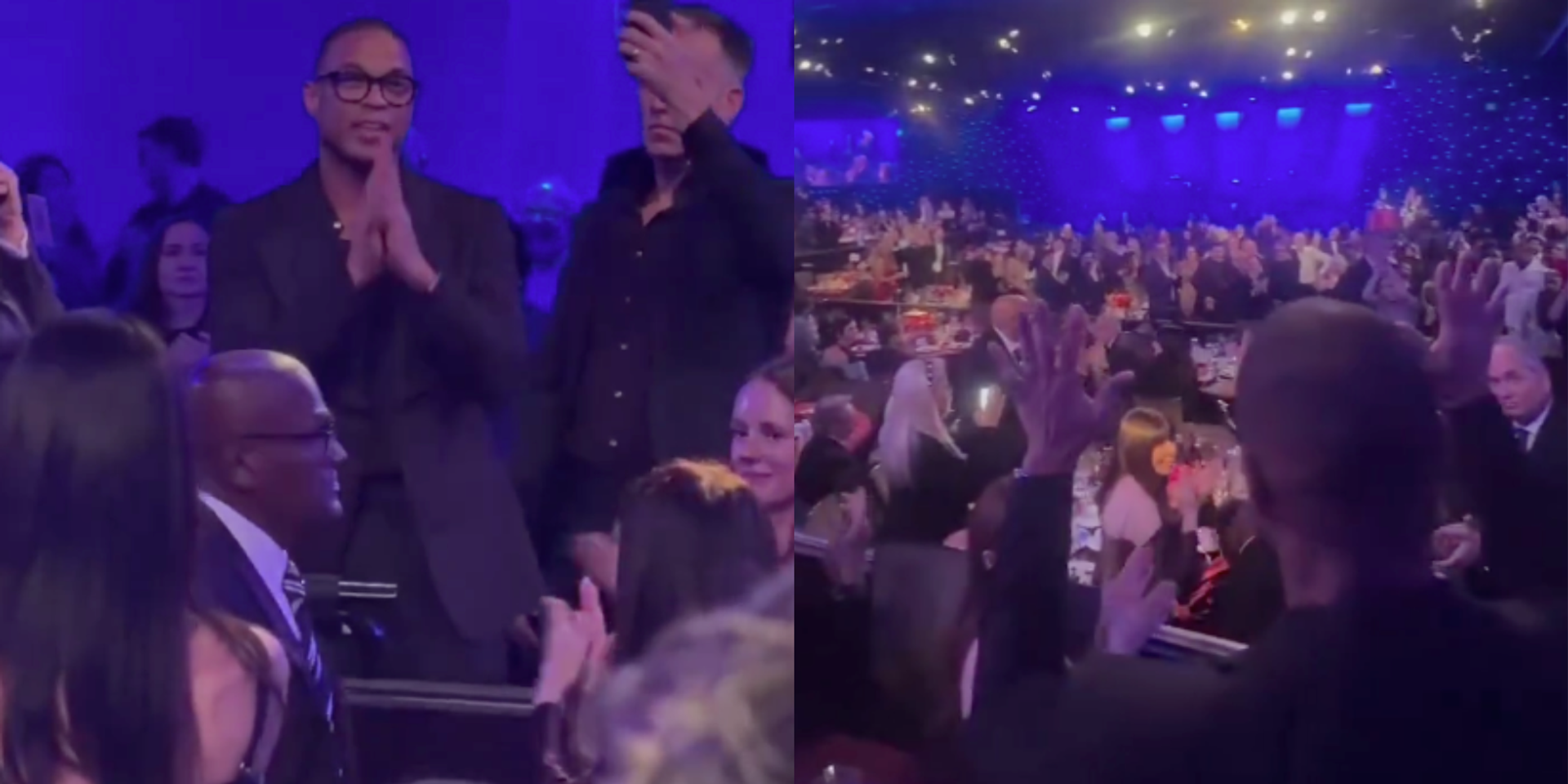 Hollywood celebs give Don Lemon a STANDING OVATION at Grammy gala after arrest for storming church