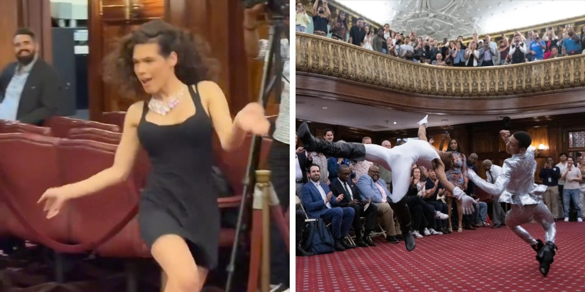NY City Council hosts, judges drag dance contest in first Pride Ball in chambers
