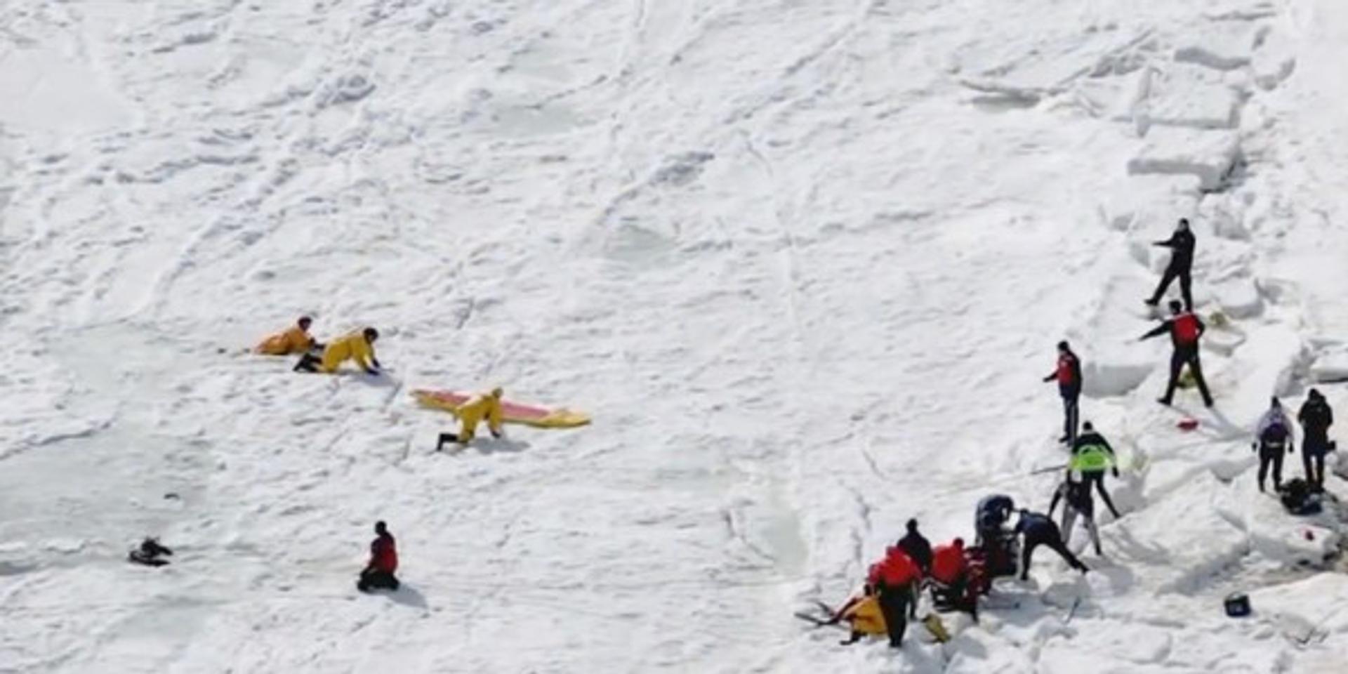 Woman dead, husband missing after couple falls through ice near Cape Cod