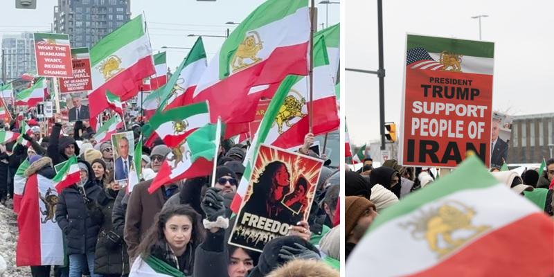 'MAKE IRAN GREAT AGAIN!': 100,000 demand regime change in Iran during massive Ontario rally