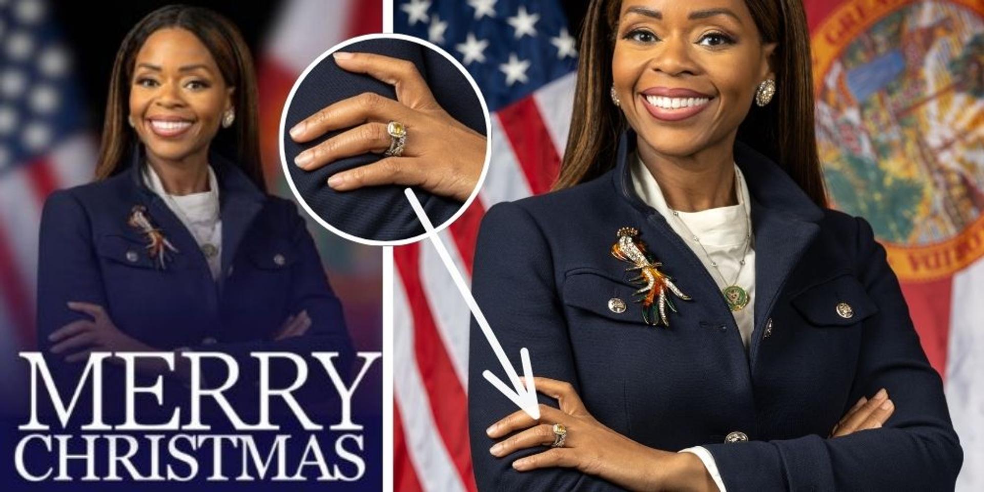 Florida Dem lawmaker removes $100,000 diamond ring from photo after being charged with stealing $5 MILLION in FEMA funds
