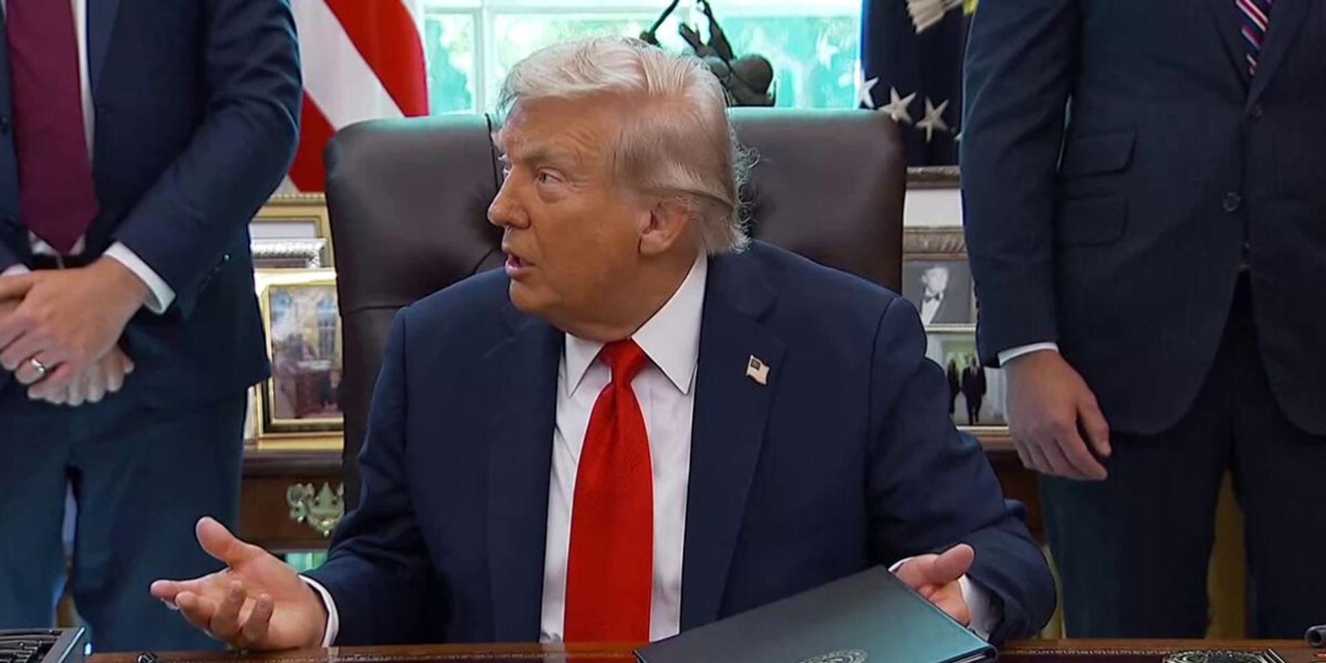 NEW: Trump signs EO making burning US flag for 'incitement' subject to 1 year in jail