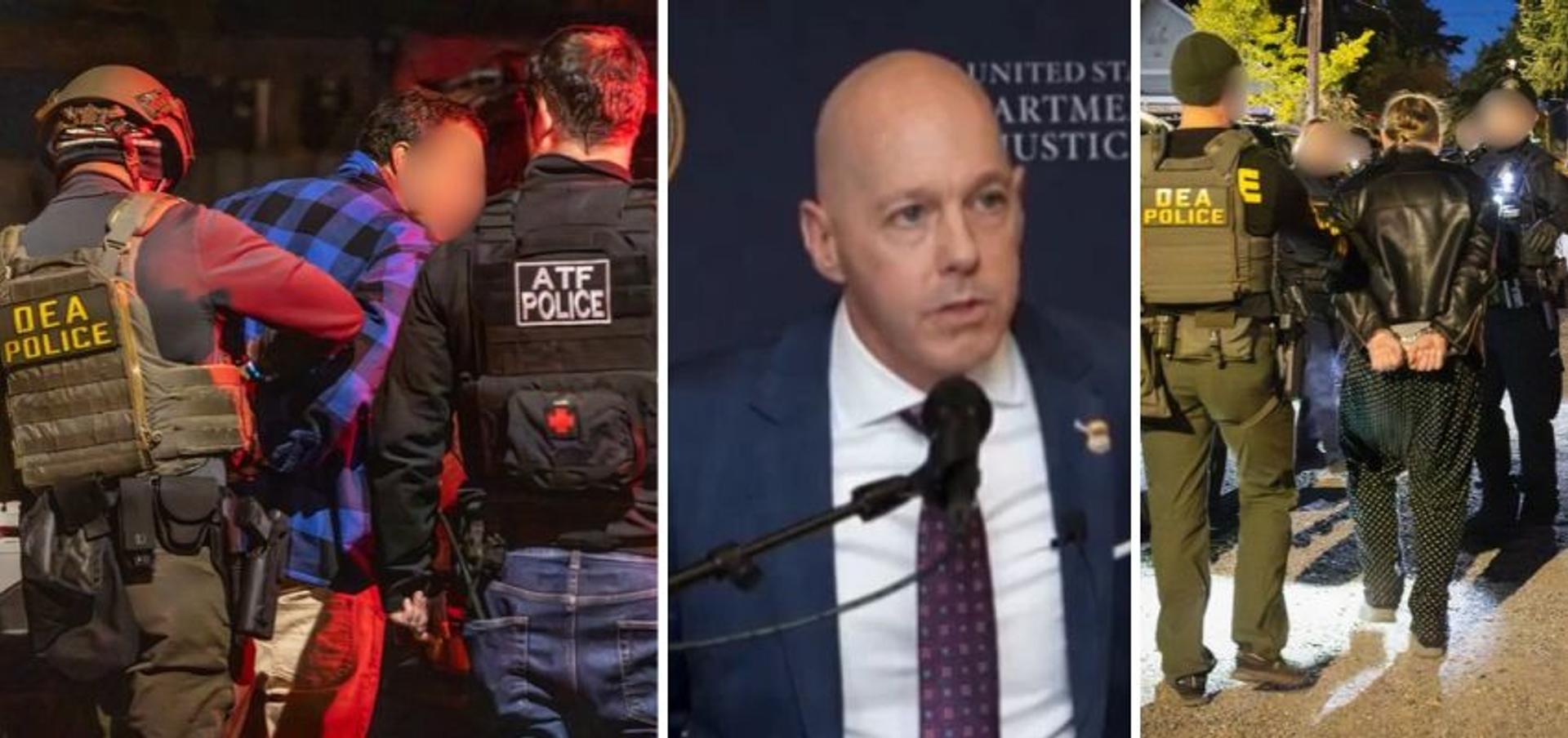 DEA and ATF agents make arrest, US Attorney Scott Bradford