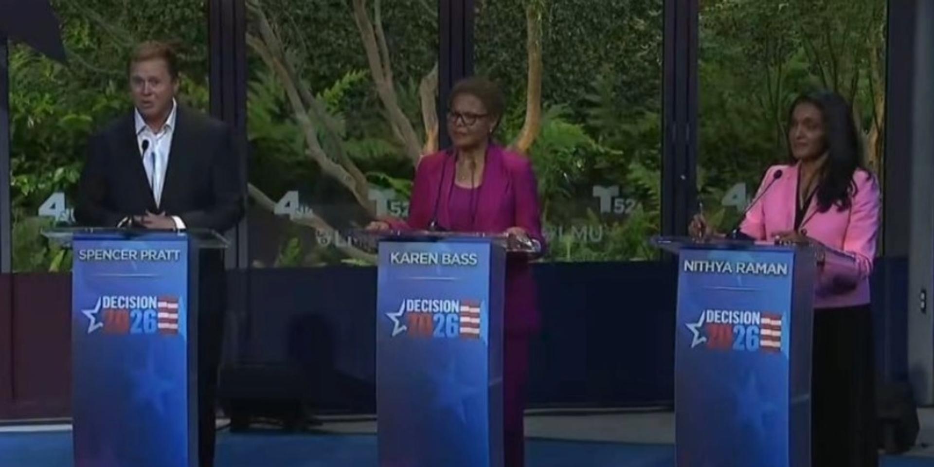 Spencer Pratt confronts leftist challengers Karen Bass, Nithya Raman over increasing, dangerous homelessness on their watch