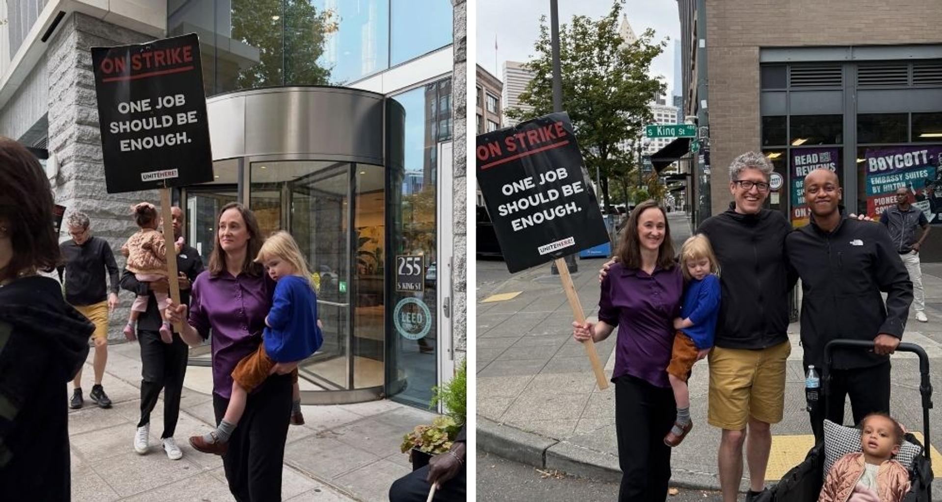 Socialist Seattle mayor joins hotel picket line as police hunt suspects after deadly weekend of shootings
