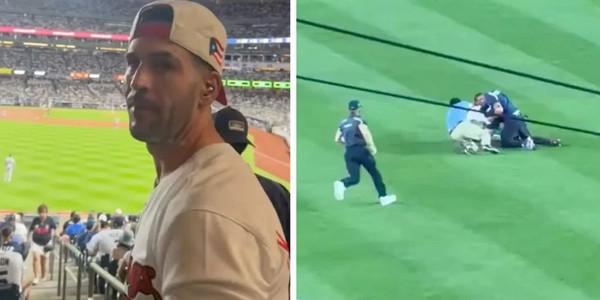 Palestine flag-wielding Marxist storms Yankee Stadium field on 9/11—tackled by security