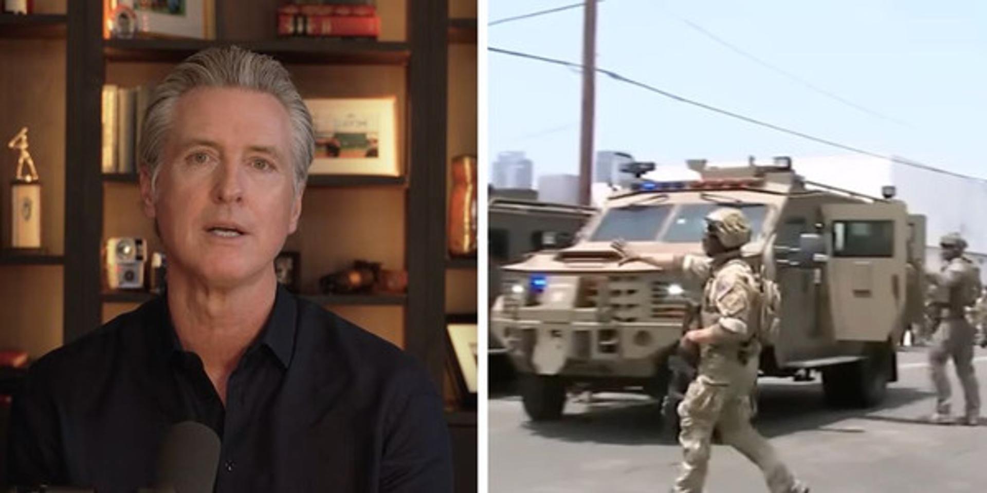 Gavin Newsom signs bill to block National Guard from California