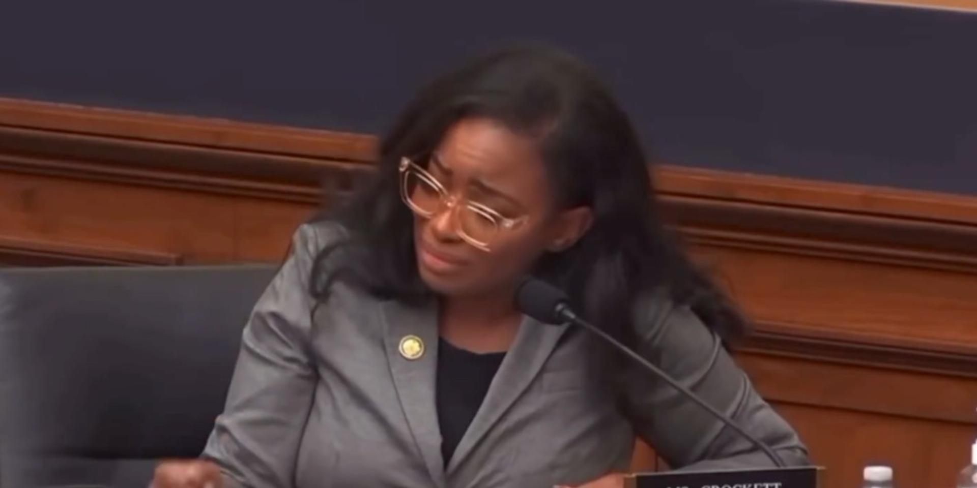 Jasmine Crockett cries while falsely claiming Dems' response to Charlie Kirk killing 'wasn’t to pretend like it was okay'