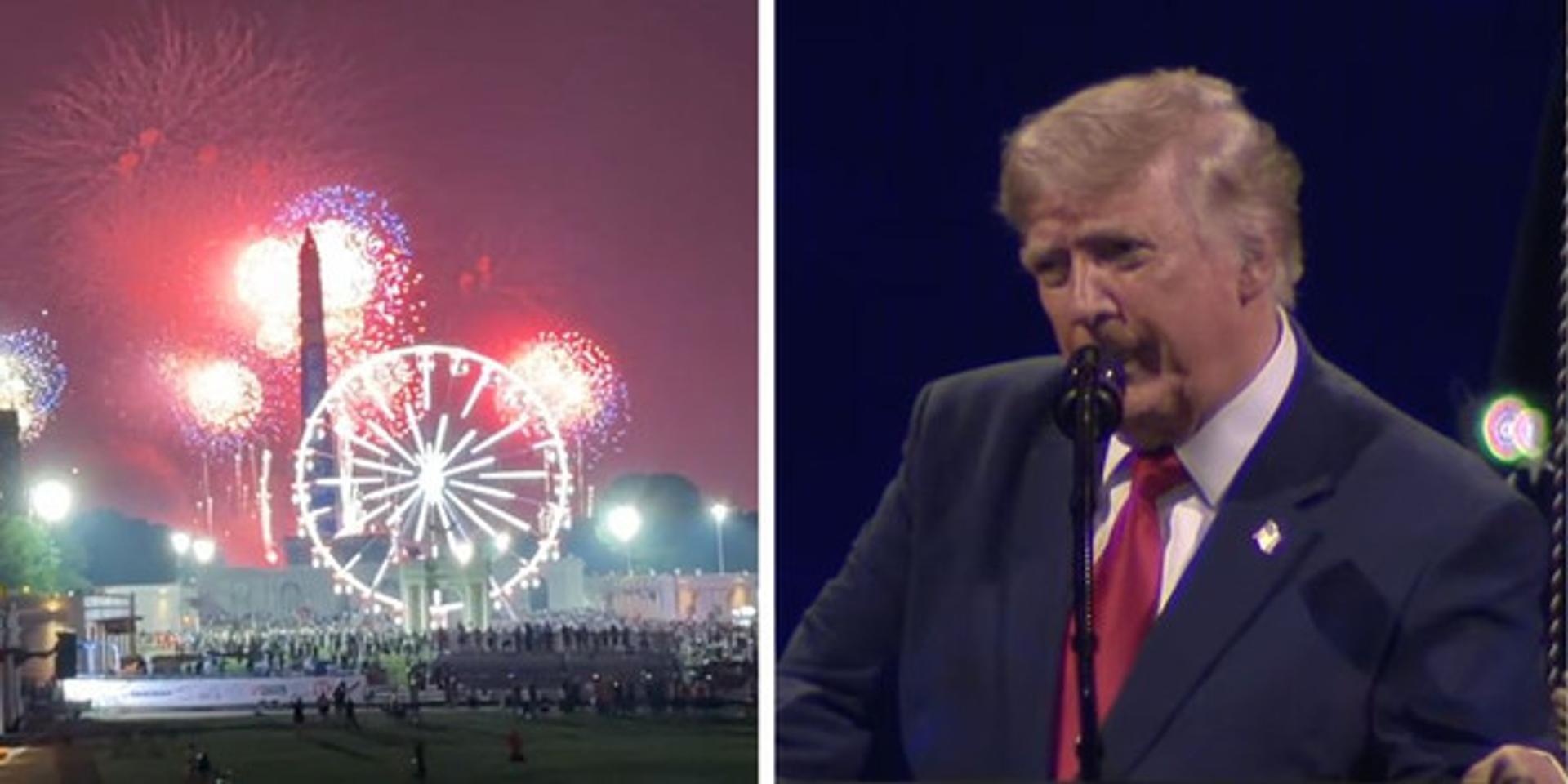 Trump defies storms, delivers patriotic July speech 4 to massive DC crowd, vows to defeat communism