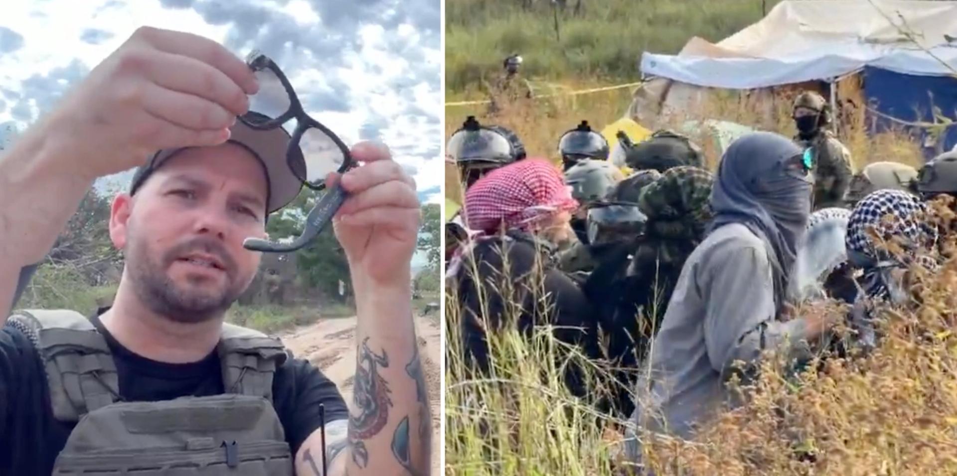 Frontlines TPUSA reporter attacked by far-left agitators in 'autonomous zone' erected near US border wall
