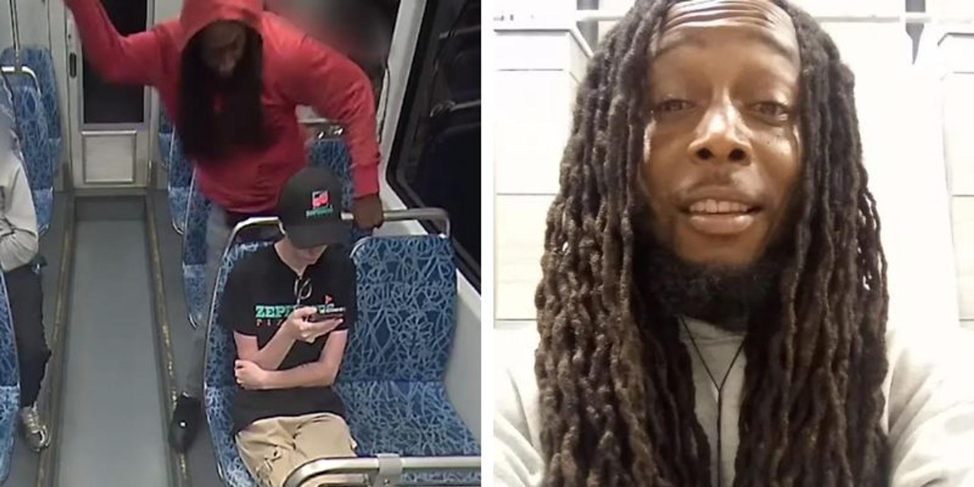 Graphic footage released of career criminal stabbing Ukrainian refugee to death on NC train