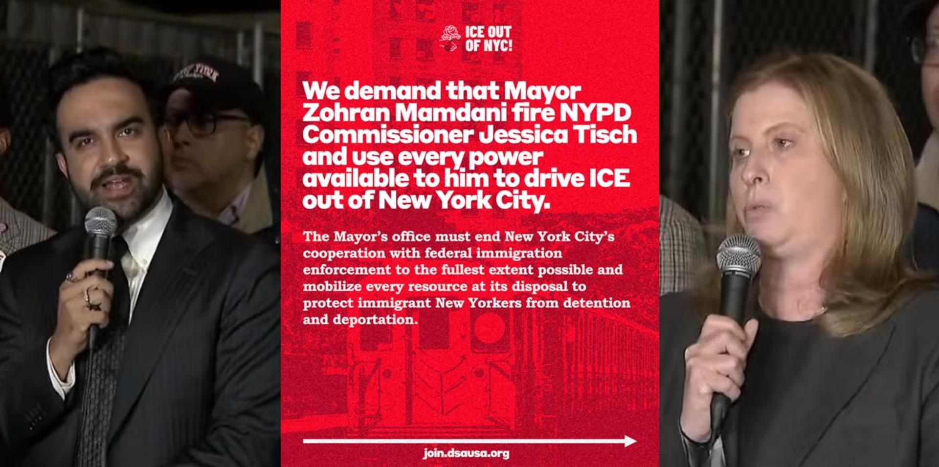 DSA demands Mamdani fire NYPD commish Jessica Tisch over ICE shooting