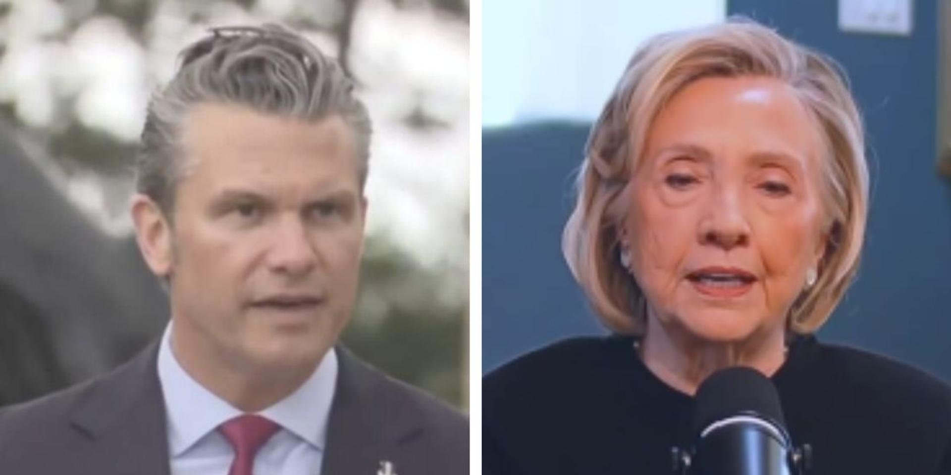 Hillary Clinton 'is in favor' of impeaching Pete Hegseth, Trump admin officials